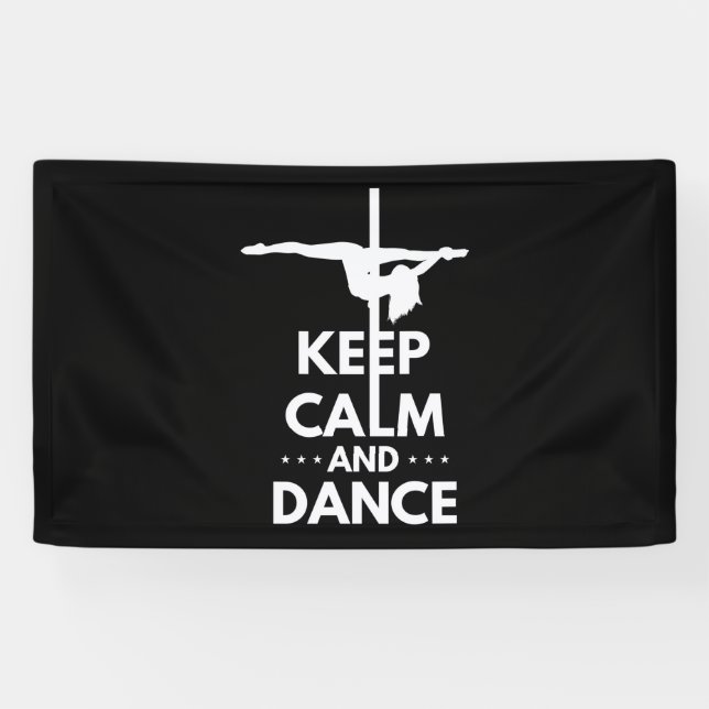 Keep Calm And Dance Banner (Horizontal)