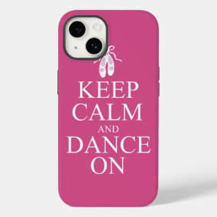 Keep Calm and Dance On Ballerina Shoes Pink iPhone 14 Case