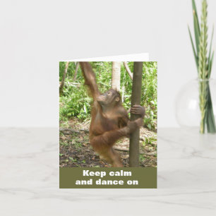 Keep Calm and Dance On Card