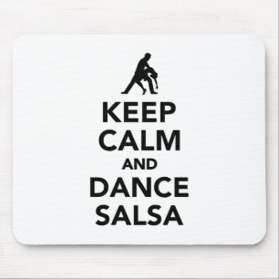 Keep calm and dance Salsa Mouse Pad