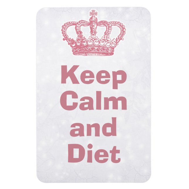 Keep calm and diet magnet (Vertical)