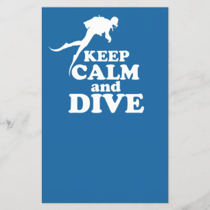 Keep calm and dive flyer