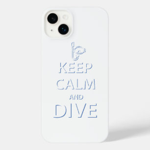 Keep calm and dive iPhone 14 plus case