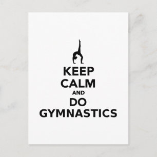 Keep calm and do Gymnastics Postcard
