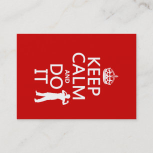 Keep Calm and Do It (any background colour) Business Card