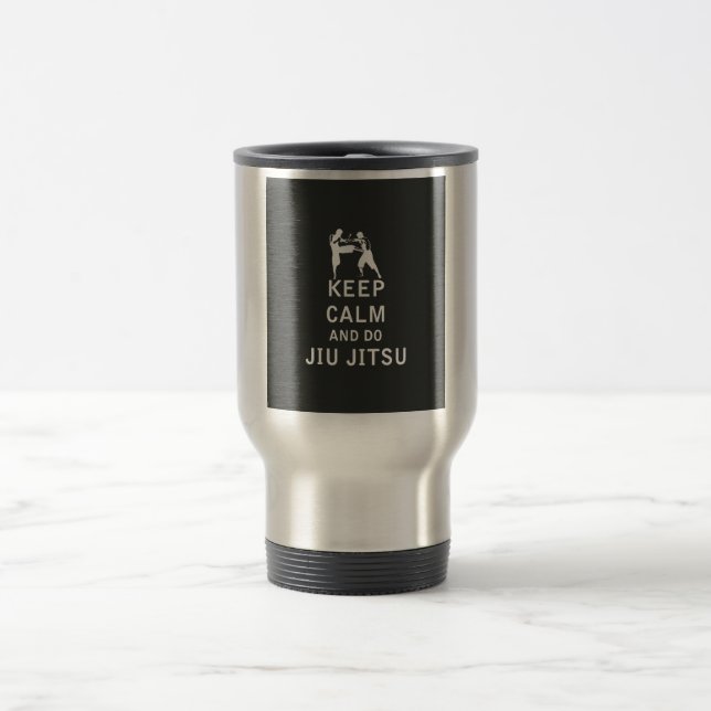 Keep Calm and Do Jiu-Jitsu Travel Mug (Center)