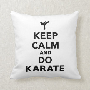 Keep calm and do Karate Cushion