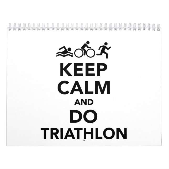 Keep calm and do triathlon calendar (Cover)