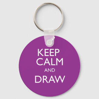 KEEP CALM AND DRAW KEY RING