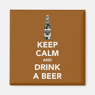 Keep calm and drink a beer magnet