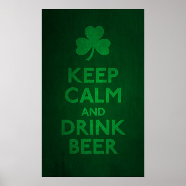 Keep Calm and Drink Beer Print (Front)