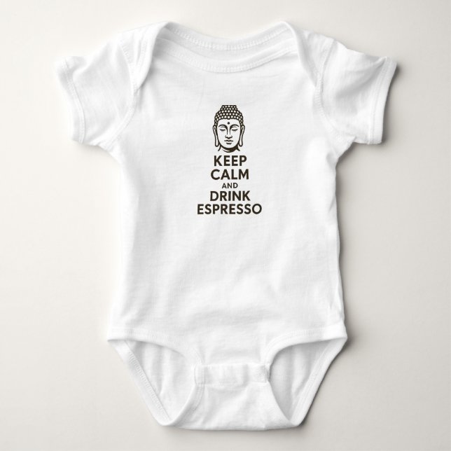 Keep Calm and Drink Espressp Baby Bodysuit (Front)
