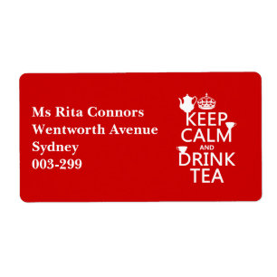 Keep Calm and Drink Tea - All Colours