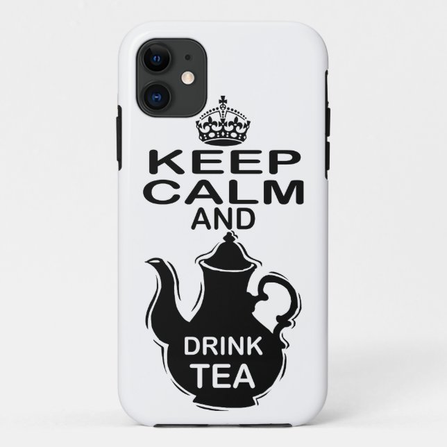 Keep Calm and Drink Tea Case-Mate iPhone Case (Back)
