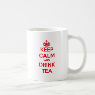 keep calm and drink tea coffee mug