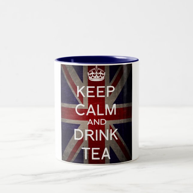 Keep calm and drink tea Mug (Center)