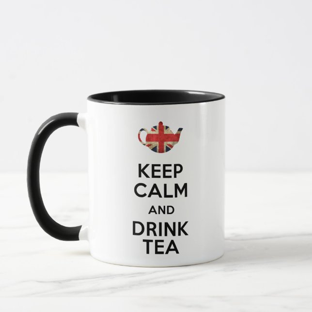 Keep Calm And Drink Tea Mug (Left)