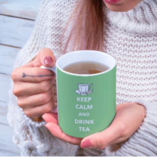 Keep Calm And Drink Tea Vintage Teacup Coffee Mug