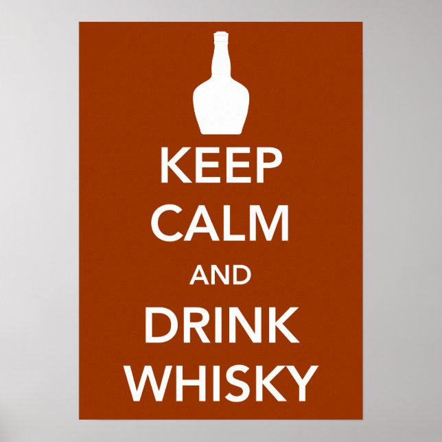 Keep Calm and Drink Whisky Poster (Front)