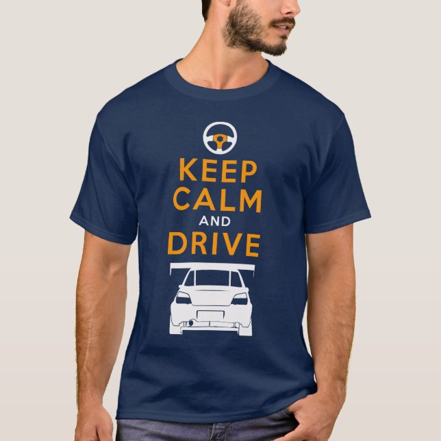 Keep Calm and Drive -Impreza- /version2 T-Shirt (Front)