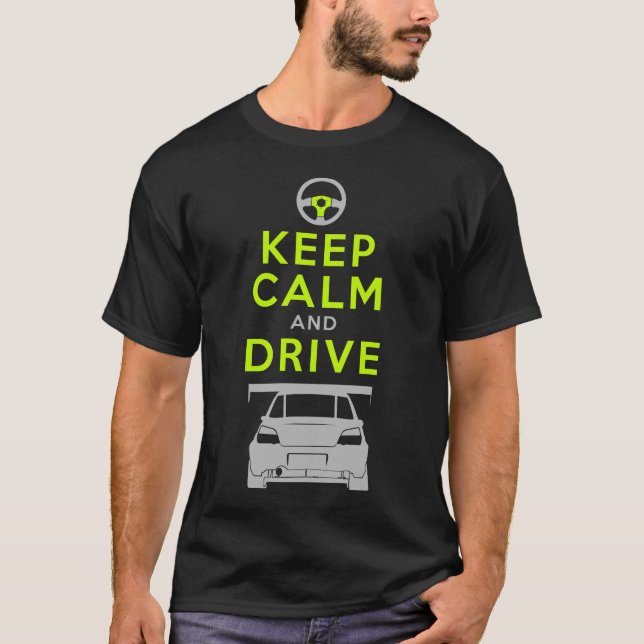 Keep Calm and Drive -Impreza- /version4 T-Shirt (Front)