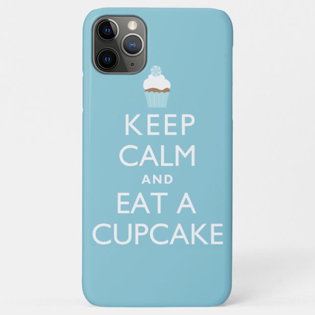 Keep Calm and Eat a Cupcake Funny Case-Mate iPhone Case (Back)