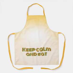 Keep calm and eat apron
