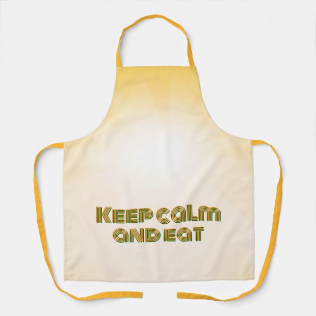 Keep calm and eat apron (Front)