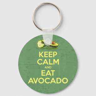 Keep Calm And Eat Avocado Key Ring
