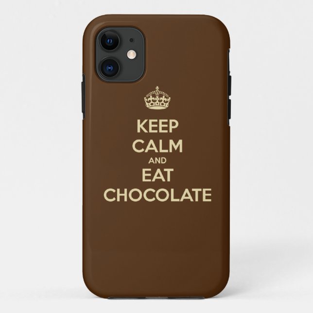 Keep Calm and Eat Chocolate iPhone 5 Case (Back)