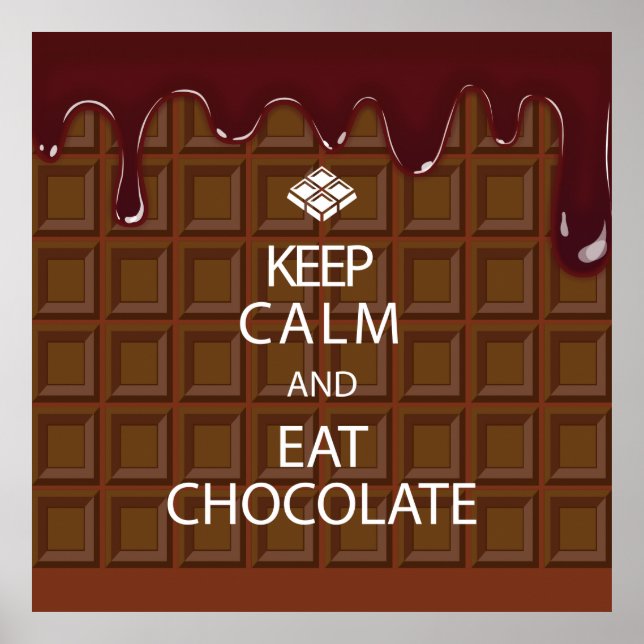 KEEP CALM AND EAT CHOCOLATE POSTER (Front)