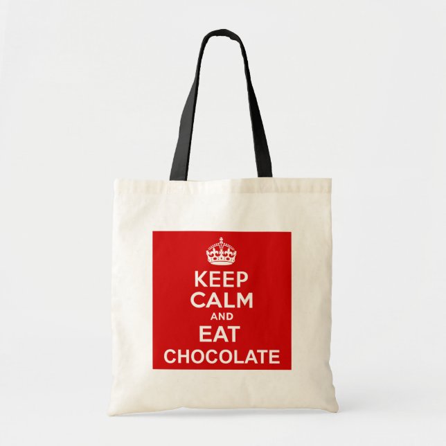 Keep Calm and Eat Chocolate Tote Bag (Front)