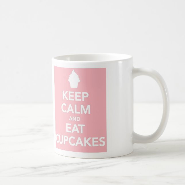 Keep Calm and Eat Cupcakes Coffee Mug (Right)