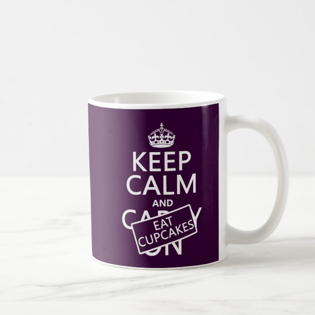 Keep Calm and Eat Cupcakes Coffee Mug (Right)