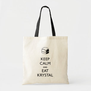 Keep Calm and Eat Krystal Tote Bag