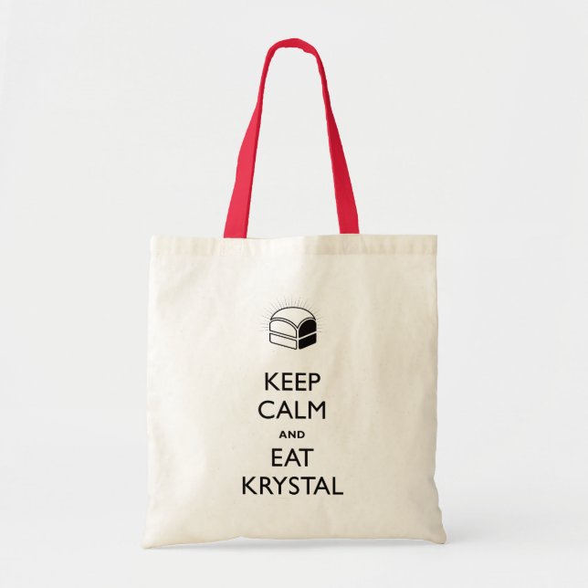 Keep Calm and Eat Krystal Tote Bag (Front)