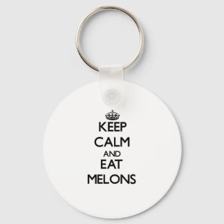 Keep calm and eat Melons Key Ring