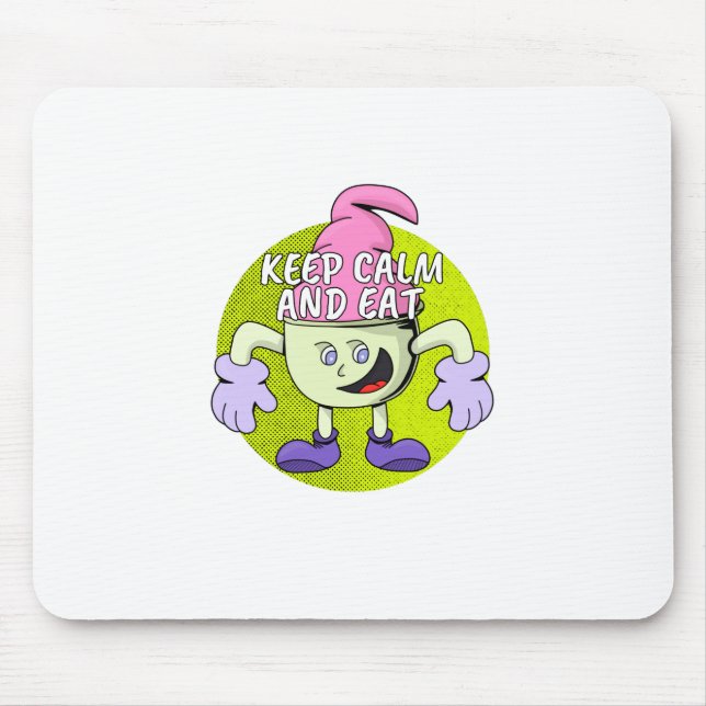 Keep Calm and Eat Mouse Pad (Front)