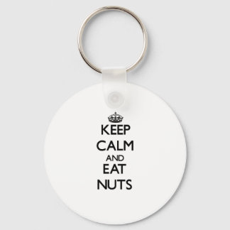 Keep calm and eat Nuts Key Ring