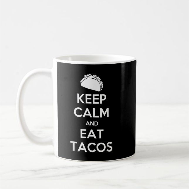 Keep Calm And Eat Tacos T-Shirt Christmas  Coffee Mug (Left)