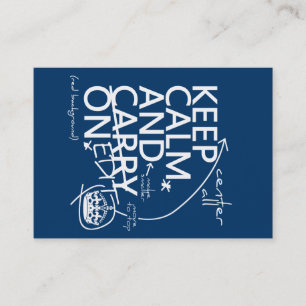 Keep Calm and Edit On (in any colour) Business Card