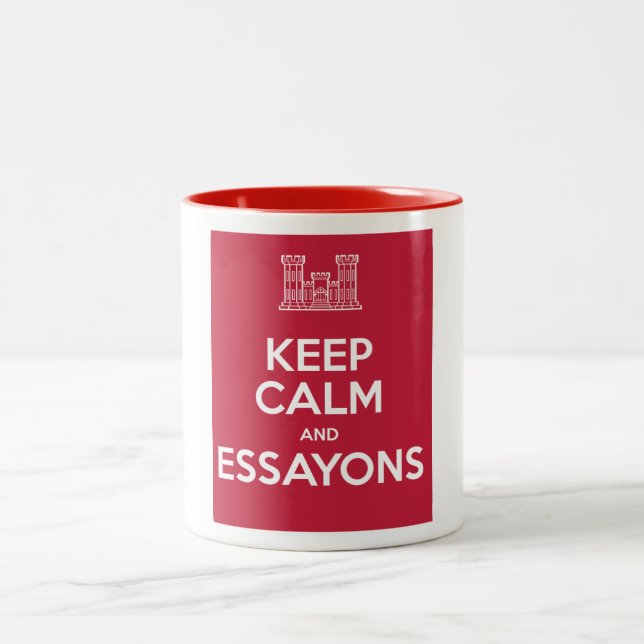 Keep Calm and Essayons Coffee Mug (Center)