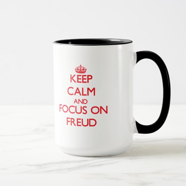 Keep Calm and focus on Freud Mug (Right)