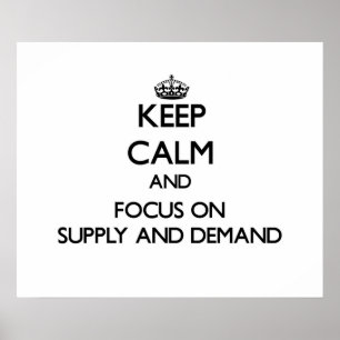 Keep Calm and focus on Supply And Demand Poster