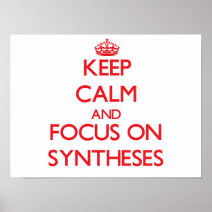 Keep Calm and focus on Syntheses Poster