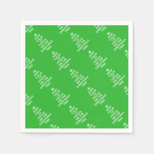 Keep calm and focus on the Christmas Tree funny Napkin
