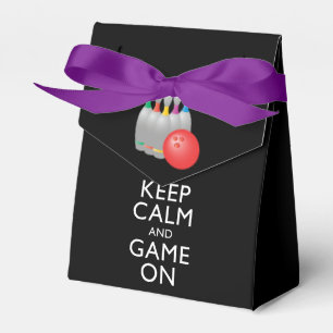 KEEP CALM AND GAME ON - Bowling Favour Box