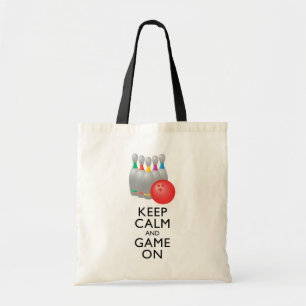 KEEP CALM AND GAME ON - Bowling Tote Bag