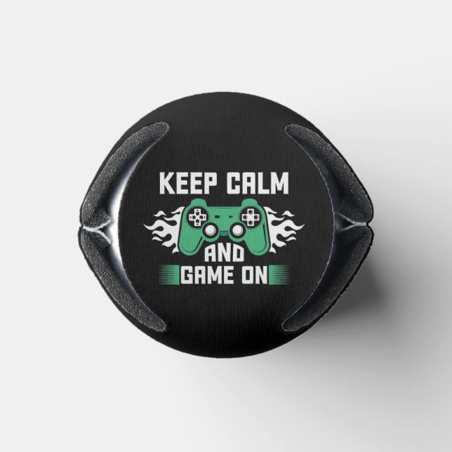 Keep Calm And Game On Can Cooler (Bottom)