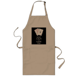 KEEP CALM AND GAME ON - Card Games Long Apron